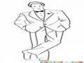 Hombre Exitoso Dibujo De Hombre Bien Vestido Para Colorear Hombre Con Saco