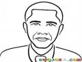 Barackobama Dibujo Del Presidente De Los Estados Unidos De Norte America Barack Obama Para Pintar Y Colorear A Barc Obamaobama