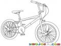 Dibujo De Una Bicicleta Montanesa Para Pintar Y Colorear Bici Shimano Trek Murray Bmx Chimano Chimamano