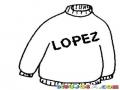El Sudadero De Lopez Para Pintar Y Colorear El Famoso Sueter De Lopez Sweater De Lopez