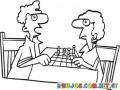Colroear jugando ajedrez