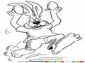 Hueviar Accion De Robar Termino Usado En Guatemala Dibujo De Conejo Hueviador Hueviando Huevos Y Corriendo Hecho Huevo Para Pintar Y Colorear El Hueveo De Un Gueviador De Guevos