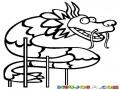 Dibujo De Dragon Chino Marioneta Para Pintar Y Colorear