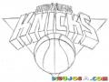 Dibujo Del Logo De Los Knicks De Nueva York Para Pintar Y Colorear Equipo De La Nba