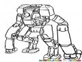 Robotorangutan Dibujo De Robot Orangutan Para Colorear