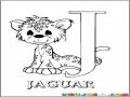 Colorear Letra Jota De Jaguar