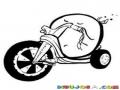 Huevoenmoto Dibujo De Huevo En Moto Para Colorear Huevito Con Triciclo Bigwheel