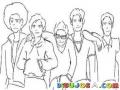 5 Carnales Dibujo De Un Grupo De Amigos Para Colorear A Cinco Chavos Compinches