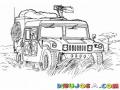 Hummermilitar Dibujo De Una Camioneta Hummer Del Ejercito De Los Estados Unidos Para Pintar Y Colorear