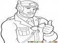 Soldadoguapo Dibujo De Un Soldado Guapo Para Pintar Y Colorear Capitan Apuesto