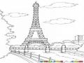 Torredeparis Dibujo De La Torre De Eiffel Para Pintar Y Colorear La Torredeifel