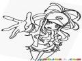 Tumadre Dibujo De Chica Sacando La Madre Con La Mano Para Pintar Y Colorear