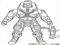 Dibujo De Hombrerobot Amigo De He-man Que Destruia Las Rocas Con Su Cabeza Para Pintar Y Colorear A Maneface O Man-e-face Robothombre Cabeza De Acero