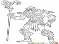 Dibujo De Esqueletor Para Pintar Y Colorear A Eskeleto Skeletor Enemigo De Heman