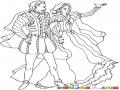 Dibujo De Princesa Caminando A La Par De Un Principe Y Mostrandole Su Castillo Por Si Acaso El Principe Se Desea Casar Con Ella