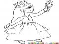 Dibujo De Princesita De 7 Anos Para Pintar Y Colorear Nina Princesa