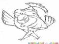 Angrygallina Dibujo De Angrypollo Para Pintar Y Colorea Angrychicken Angryhen