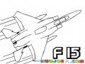 Avionf15 Dibujo De Avion F15 Eagle Para Pintar Y Colorear