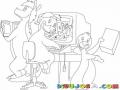 EstudiantesAnimales Dibujo De Animalitos Estudiantes Para Pintar Y Colorear