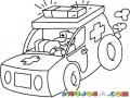 Dibujo De Una Ambulancia De Juguete Para Pintar Y Colorear