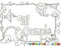 Micumple Dibujo De Una Tarjeta De Cumpleanos Para Imprimir Pintar Y Colorear Invitaciones De Cumleanos