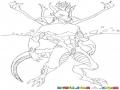 Hombredragon Dibujo De Hombre Dragon Para Pintar Y Colorear Dragonhombre