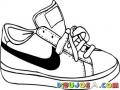Dibujo De Tenis Nike Para Pintar Y Colorear
