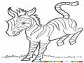 Dibujo De Zebra Para Pintar Y Colorear