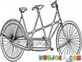 Bicicleta De Dos Plazas Para Pintar Y Colorear