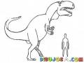 Dinosaurio Y Hombre Dibujo Del Tamano Real Del Tiranosaurio Rex Comparado Con La Estatura De Un Hombre Promedio Para Pintar Y Colorear