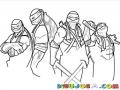 Dibujo De Las Tortugas Ninjas Para Colorear