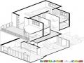 Casa3d Dibujo De Planos 3d De Una Casa De Dos Niveles Para Pintar Y Colorear Rendering De Una Casa Tridimencional Planos3d Casa En 3 Dimensiones