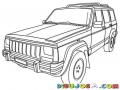 Jeepcherokee Dibujo De Jeep Grand Cherokee Cuadrada Para Pintar Y Colorear