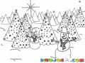 Arbolesdenavidad Dibujo De Varios Arboles De Navidad Treinticuatro Arbolitos Para Pintar Y Colorear 34arbolitos Navidenos