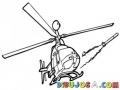 Helicoptero Militar Dibujo De Un Helicoptero Tirando Un Torpedo Para Pintar Y Colorear