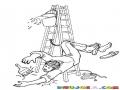 Accidente En Escalera Dibujo De Pintor Cayendose De Una Escalera Para Pintar Y Colorear Caida De Pintor
