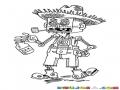 Robotcampesino Dibujo De Robot Campesino Para Pintar Y Colorear Robot Granjero