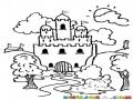 Paisaje De Princesa Dibujo De Un Paizaje Con Un Castillo En El Paisage Paizage