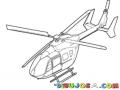 Dibujo De Un Helicoptero Eurocopter Para Pintar Y Colorear