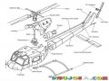 Las Partes De Un Helicoptero Dibujo De Un Helicoptero Desarmado Para Pintar Y Colorear Partesdeunhelicoptero