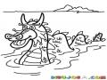 Dibujo De Dragon Nesi Para Pintar Y Colorear Dragon De Lago