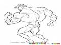 Dibujo De Hombre Musculoso Posando De Espalda Para Pintar Y Colorear