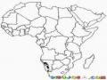 Mapadeafrica Dibujo Del Mapa De Africa Para Colorear