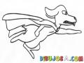 Perro Volador Dibujo De Super Chucho Para Pintar Y Colorear A Supercan