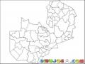 Mapa De Zambia Africa Para Pintar Y Colorear