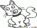 Gatohambriento Dibujo De Gato Saboreandose Y Deseando A Un Su Raton Para Comer Pintar Y Colorear
