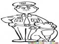 Perroypolicia Dibujo De Un Policia Con Su Perro Para Colorear Perroypolicia Policiaperro Perropolicia