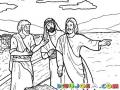 Dibujo De Jesus Con Dos Discipulos Para Pintar Y Colorear