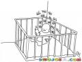 Bebe Preso Dibujo De Bebe Encarcelado En Su Cuna Contando Los Dias Para Salir Del Corrar Para Pintar Y Colorear