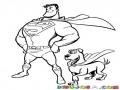 Superman Y Supercan Para Pintar Y Colorear